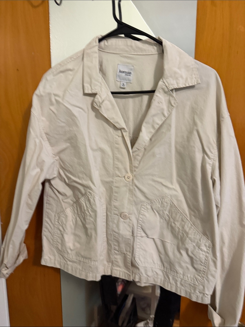 Kensington Light Cream Button-Up Jacket